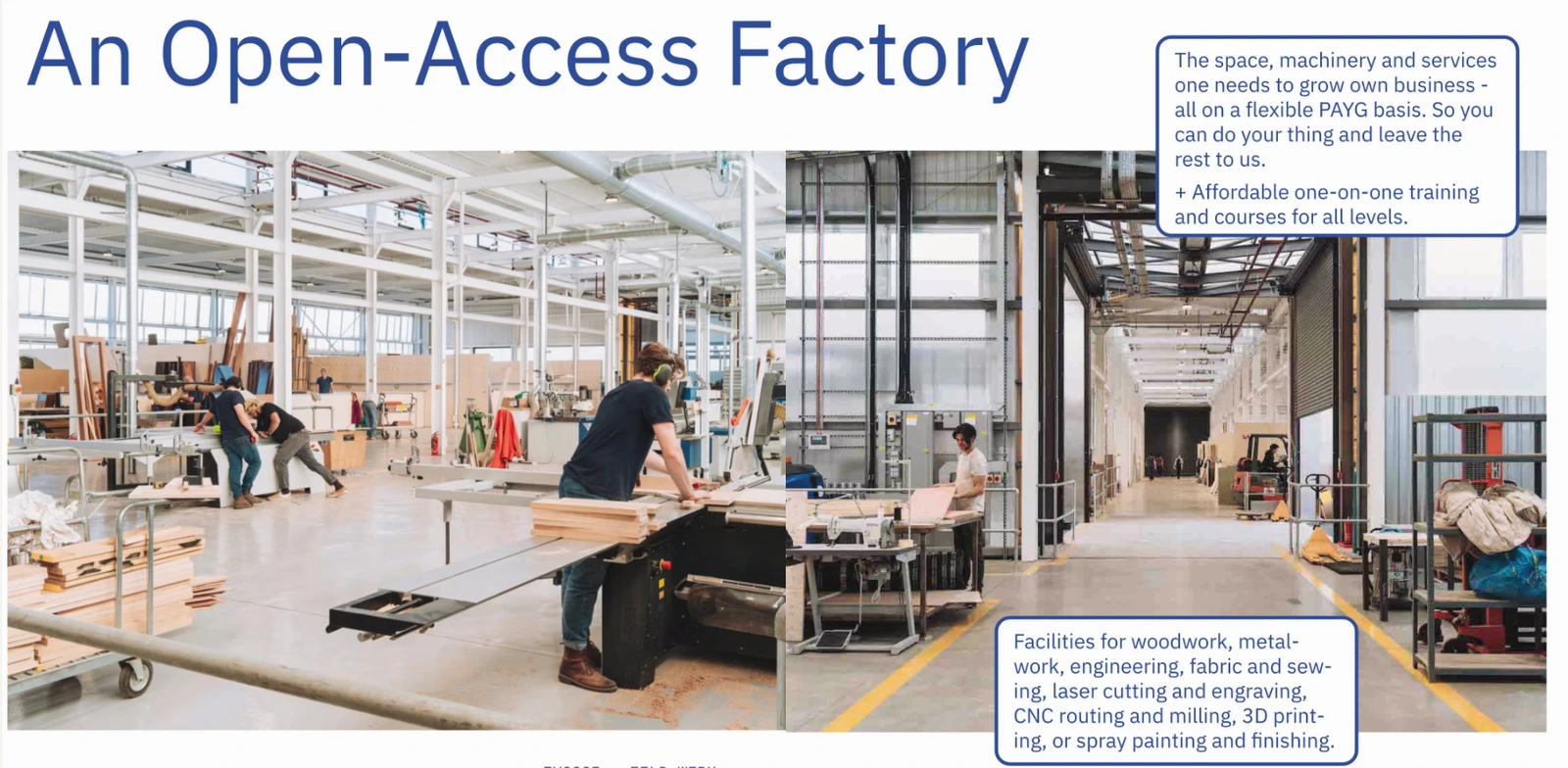 An Open-Access Factory: project presentation of a shared workspace within an industrial building